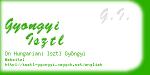 gyongyi isztl business card