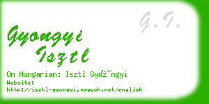 gyongyi isztl business card
